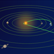 Diagram of the solar sail concept. By “>50 AU/ year,” the developers mean 50 astronomical units traveled in a year, or 4.65 billion miles. For reference, Pluto is roughly 34 AU from Earth.